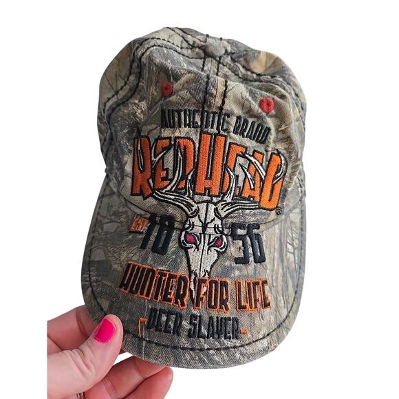 RedHead Real Tree Camo Outdoor Hunting Adjustable Baseball Cap Youth One Size - Picture 2 of 7